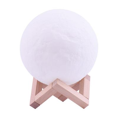 China Wholesale Multicolor Home Decoration Postmodern Customized Touch Mood Lights Moon Lamp Small 3d Led Night Light Table Lamps For Kids for sale