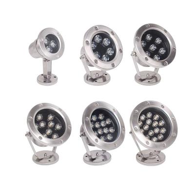 China Hotel Marine Underwater Lights Led Swimming Pool Light 3w 6w 9w 12w 15w 18w 24w 36w RGB LED Bottom Water Light for sale