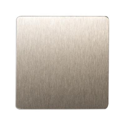 China Construction stainless steel sheet 201 304 316 410 430 plate ss champagne gold No.4 brushed finish pvd coating color for sale