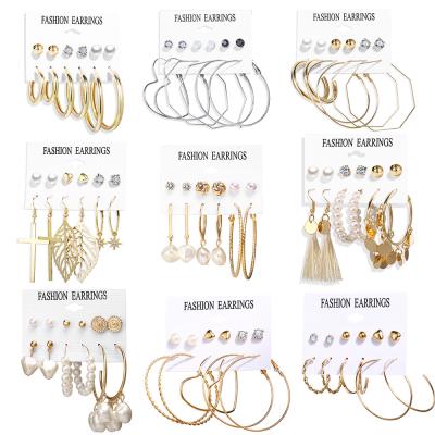 China 2019 New TRENDY Brincos DIY Acrylic Tassel Earrings For Women Bohemian Earrings Set Large Geometric Drop Earring Fashion Jewelry for sale