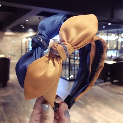 China 2021 Fashionable Makeup Women's Makeup Face Hairband Solid Color Hair Band JUHU Rabbit Ear Headband Hair Accessories for sale