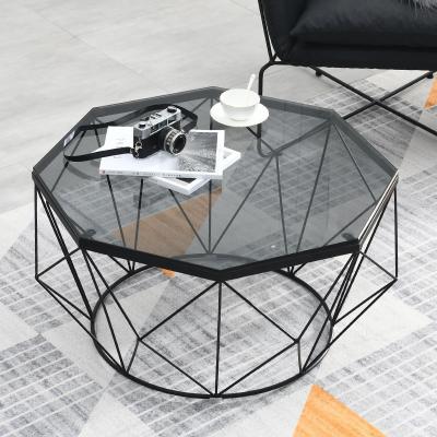 China Stainless Steel Adjustable Modern Practical Living Room Design Furniture Round (Height) Coffee Table for sale