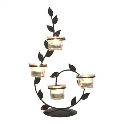 China Customizable Nordic Tailored Candlelight Dinner Wedding Christmas Decoration Candle Holder Metal for sale