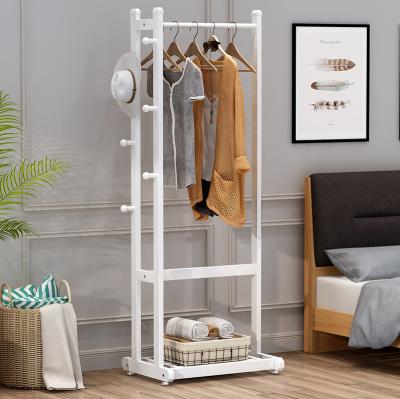 China Bedroom Adjustable Modern Single Hanger Metal Rack Multifunctional Iron Coat Rack (Other) for sale