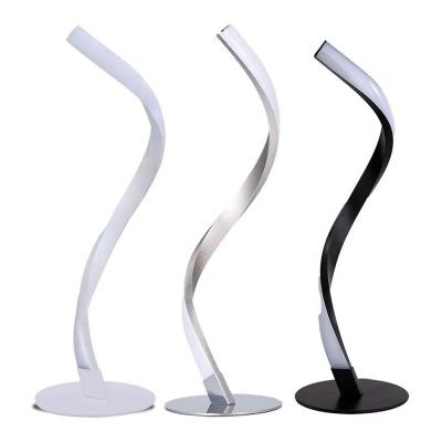 China Modern Modern Led Aluminum Housing Dimming Spiral Shine Table Lamp for sale