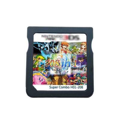 China 2020 Hotselling Retro ABS Plastic Video Games 208 IN 1 Games Cartridge Cards For Nintendo for sale