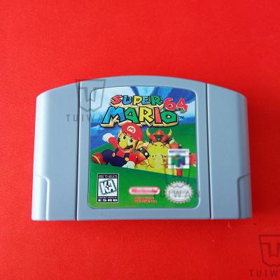 China Work Well Hot Sale English Super Mario 64 Game Cards N64 Everdrive N64 Cartridge System Game Card On US And EUR N64 Console for sale