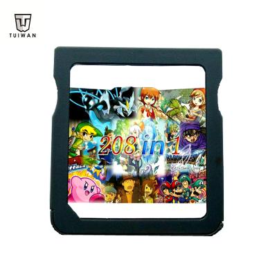 China ABS Compilation 208H01 Retro 208 in 1 Video Game Cartridge Card for NDS NDSL 3DS Consoles for sale