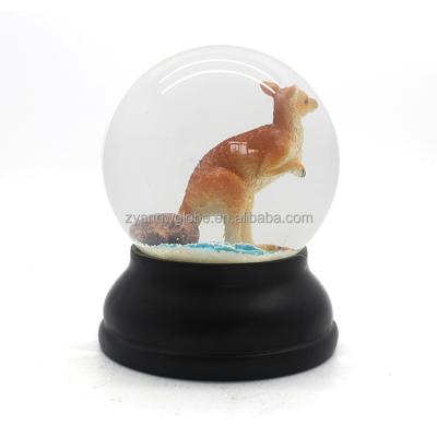 China Custom Animal Type Resin Snow Europe Globe for sale