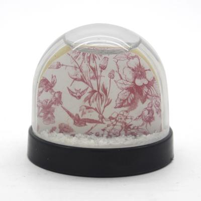 China Plastic Europe Snow Globe With Picture Inside Couple Photo Frame For Gift for sale