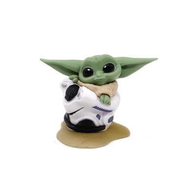 China 2021 Hot Selling Toy Amazon 2021 Cartoon Funny Cute Toy 10 Styles Baby Yoda For Kids Action Number Toys for sale