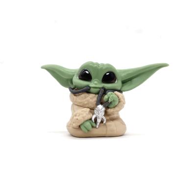 China 2021 Hot Selling Toy Amazon 2021 Cartoon Funny Cute Toy 10 Styles Baby Yoda For Kids Action Number Toys for sale