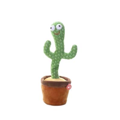 China Hot Selling Plush Stuffed Toys Singing To Kid Gifts Funny Dancing Cactus Plush Toys Kids Toys With Music for sale