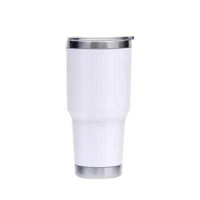 China Stocked Vacuum 18/8 Stainless Steel Double Wall Tumbler 30oz Insulated Car Coffee Travel Beer Mug Sublimation Tumbler Cups In Bulk for sale