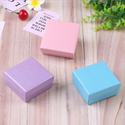 China Eco-friendly Rigid Multi Color Paper Jewelry Gold Making Rigid Jewelry Box Box With Ribbon for sale