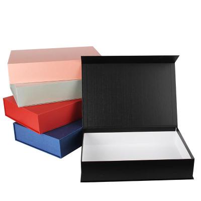 China Supplier Handmade Stock Foldable Gift Paper Box Solid Color Cardboard Packaging Foldable Paper Box For Package for sale