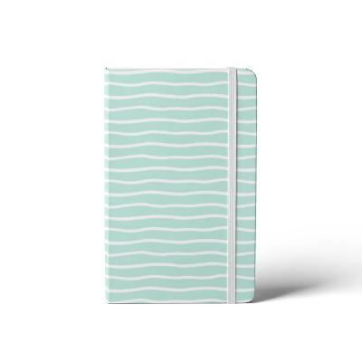 China OEM Hardcover 60 Pages Cardboard Cover Custom Notebook High End Blank Inner Weave Planner Notebook With Stripe for sale