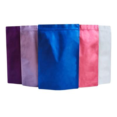 China Custom Moisture Proof Smell Proof Zipper Lock Stand Up Pouches Packaging Mylar Foil Bags For Food for sale