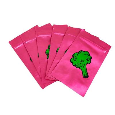 China 1g 3.5g 7g Custom Printed Small Zip Lock Packaging 3 Side Seal Moisture Proof Resealable Smell Proof Plastic Mylar Pouch Bags for sale