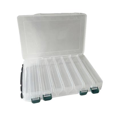 China Lure Box New Design Fishing Tackle Box Convenient Carrying Double Sided Bait Storage Trays With Handle for sale