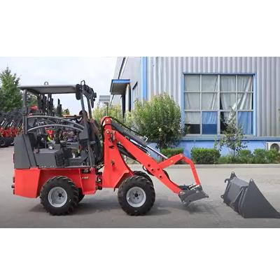 China Mini Front Compact Machinery Shovel Bucket Wheel Loader Land Moving Building Material Stores 600kg Small For Sale for sale