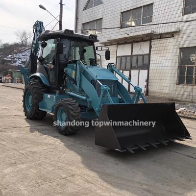 China Building Material Shops New Backhoe Loader 4x4 Compact Tractor with Loader and Backhoe Price for sale