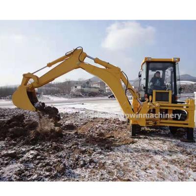 China Construction Material Shop Construction Machinery Mini Loader Backhoe 4WD Backhoe Wheel Loader WITH 100hp Engine and Spare Parts for sale