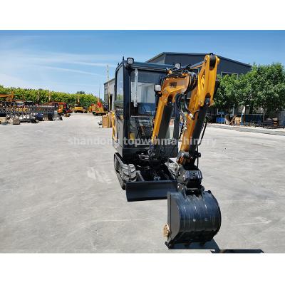 China Home Hotels Use Mini Excavators 800 Kg 1800KG Mini Excavators With Accessories Canopy CE EPA Boom Swing for sale