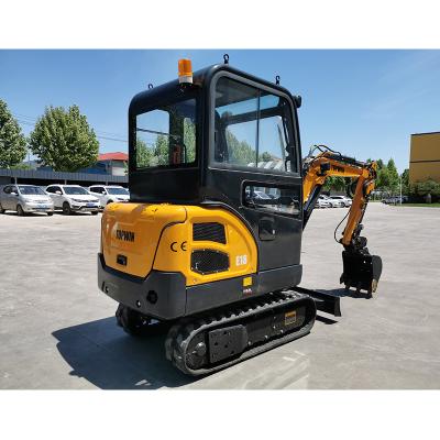 China Hotels China CE Small Mini Excavator 1.8ton With Rubber Track for sale