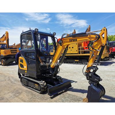 China 2021 New Product 2ton Mini Excavator Small Excavator With Hotels Mini Swing Boom Euro 5 Engine Digger For Sale for sale