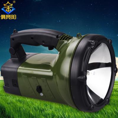 China 12V 55W High Power Camping Rechargeable Strong Spotlight , Camping Hunting Safety Handheld Spotlight for sale