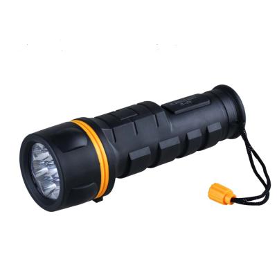 China Super Bright 7 Lamp Plastic Beads Camping Torch Flashlight Plastic Body Led Torch Flashlight For Outdoor Camping, Night Riding, Fishing for sale