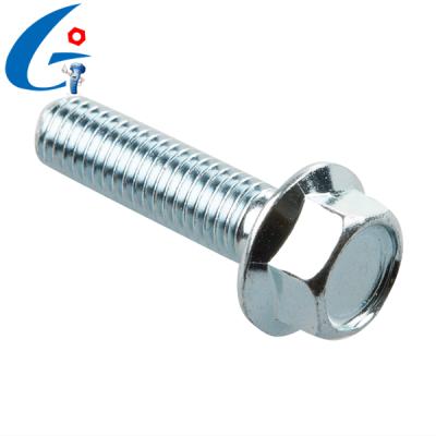 China Carbon Steel Steel Hex Serrated Flange Bolt Grade 5 Galvanized for sale