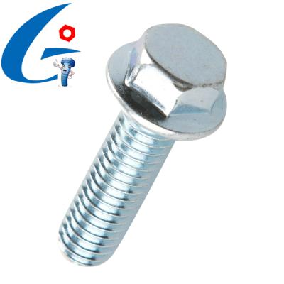 China Flat Carbon Steel Customized Hex Head Flange Bolt for sale