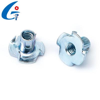 China Heavy Industry 4.8/8.8 Steel Galvanized Grade 4 Fork Tee Nuts DIN1624 for sale