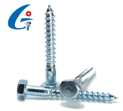 China DiN571 Healthcare Galvanized Hex Wood Screw for sale