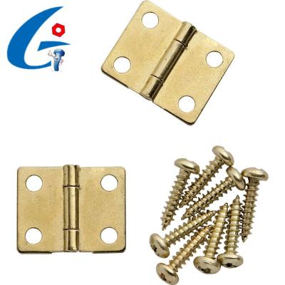 China Kithen Brass Small Cabinet Door Mini Cabinet Drawer 180 Angle General End Hinge For PIN Ring Box for sale