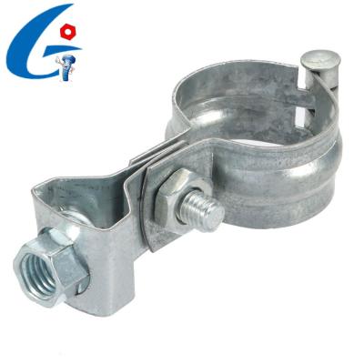 China Pipe Clamp Galvanized Round Tubing Rack Male Pipe Hanger Clamps for sale