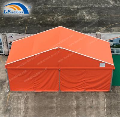 China Small Orange Aluminum Frame Party Marquee Tent For Outdoor Wedding Event 8m Width for sale