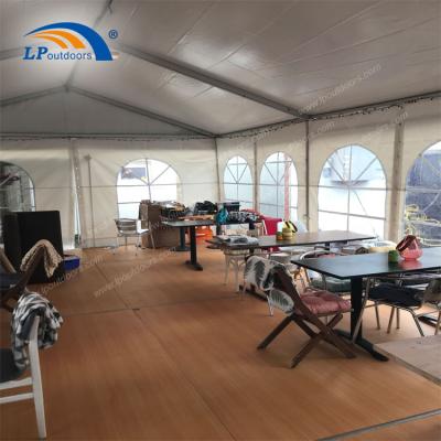 China 5x9m Aluminum Luxury Catering Party Tent With Wooden Floor For Outdoor Party Event for sale