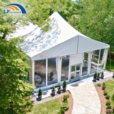 China Mixed Party/Wedding/Exhibition/Trade Show 850g/sqm PVC High Peak Gym Marquee Tent For Outdoor Sports Yard for sale