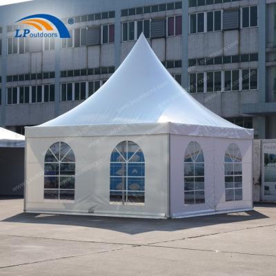 China 5x5m Outodor Aluminum Frame Wall Wedding Marquee Transparent Gazebo Tent for sale