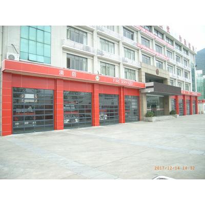 China Modern style automatic garage sectional glass door for individual construction for sale