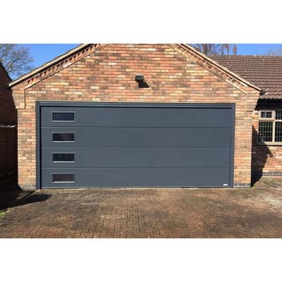 China Modern european sectional panel metal garage door design steel garage door for sale