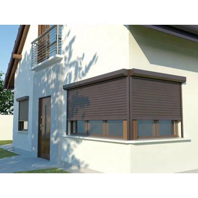 China Customized Rolling Production Of Foam Heat Insulation Aluminum Filled Rolling Shutter Window for sale