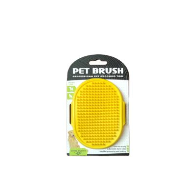 China Sustainable Dog Cat Hair Grooming Washing Bath Pet Shampoo Brush Rubber Dog Throwing Brush for Dogs and Cats with Short or Long Hair for sale