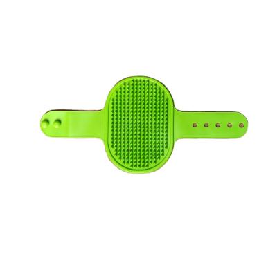 China New Viable Pet Grooming Shampoo Brush Soothing Massage Bristle Rubber Curry Comb For Dogs And Cats Washing for sale