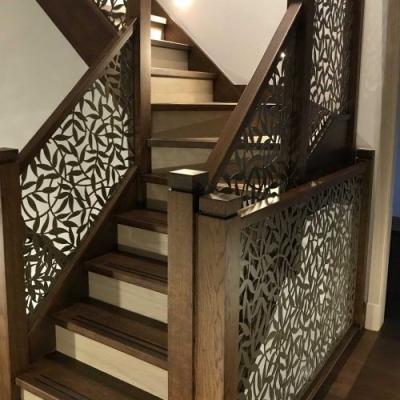 China Best Price Modern Custom Stainless Steel Metal Indoor Stairs Railing for sale