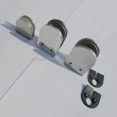 China Modern And Simple Cheap Glass Railing Pipe Hanging Stainless Steel Glass Clamp Fitting for sale