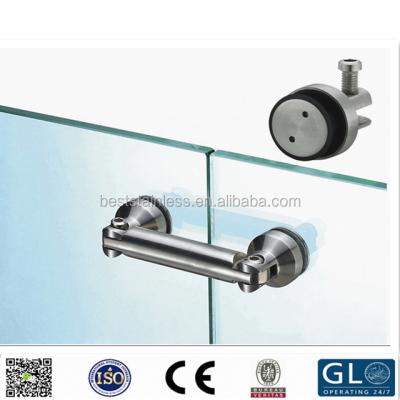 China Straight Glass Stair Handrail / Balustrade 2 Pcs Double Bracket Spider Clamp For Stairs Balustrade Handrail Free Shipping for sale